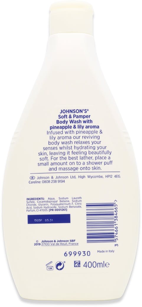 Johnson's Soft & Pamper Body Wash 400ml - 2