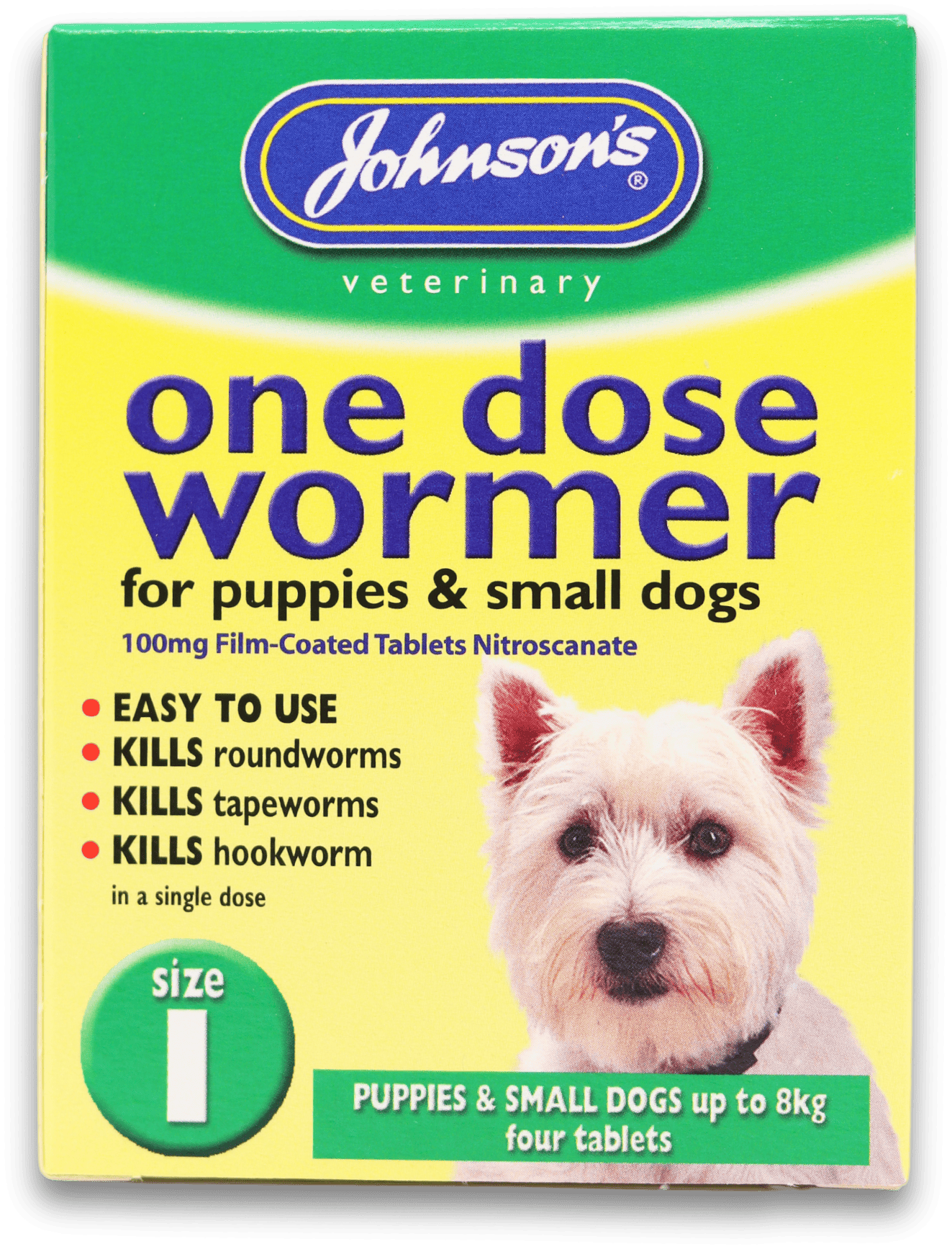 Johnson's Veterinary One Dose Wormer Size 1