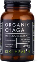 KIKI Health Organic Chaga Extract Mushroom 60 Capsules