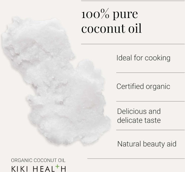 KIKI Health Organic Coconut Oil 200ml - 2