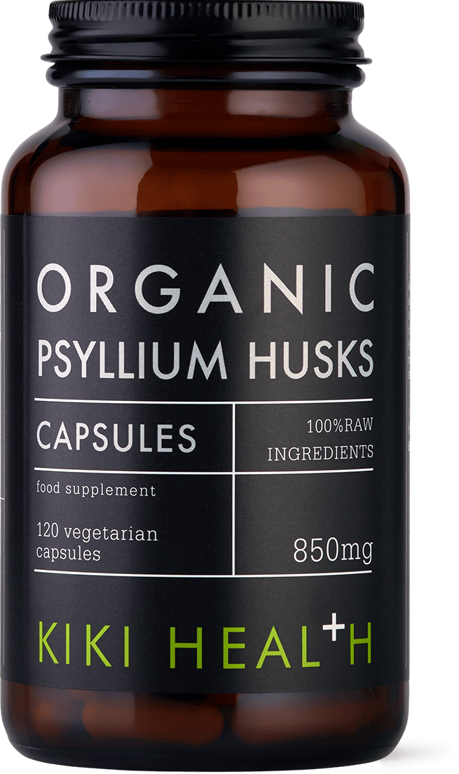 KIKI Health Organic Psyllium Husks 120 Vegicaps