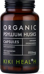 KIKI Health Organic Psyllium Husks 120 Vegicaps