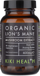 KIKI Health Organic Lion's Mane Extract Mushroom 60 Capsules