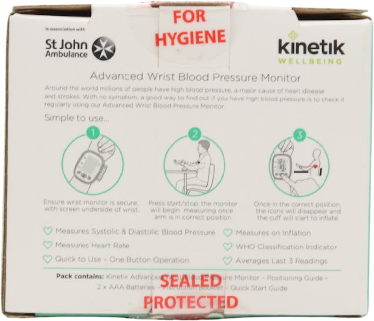 Kinetik Advanced Wrist Blood Pressure Monitor - 2