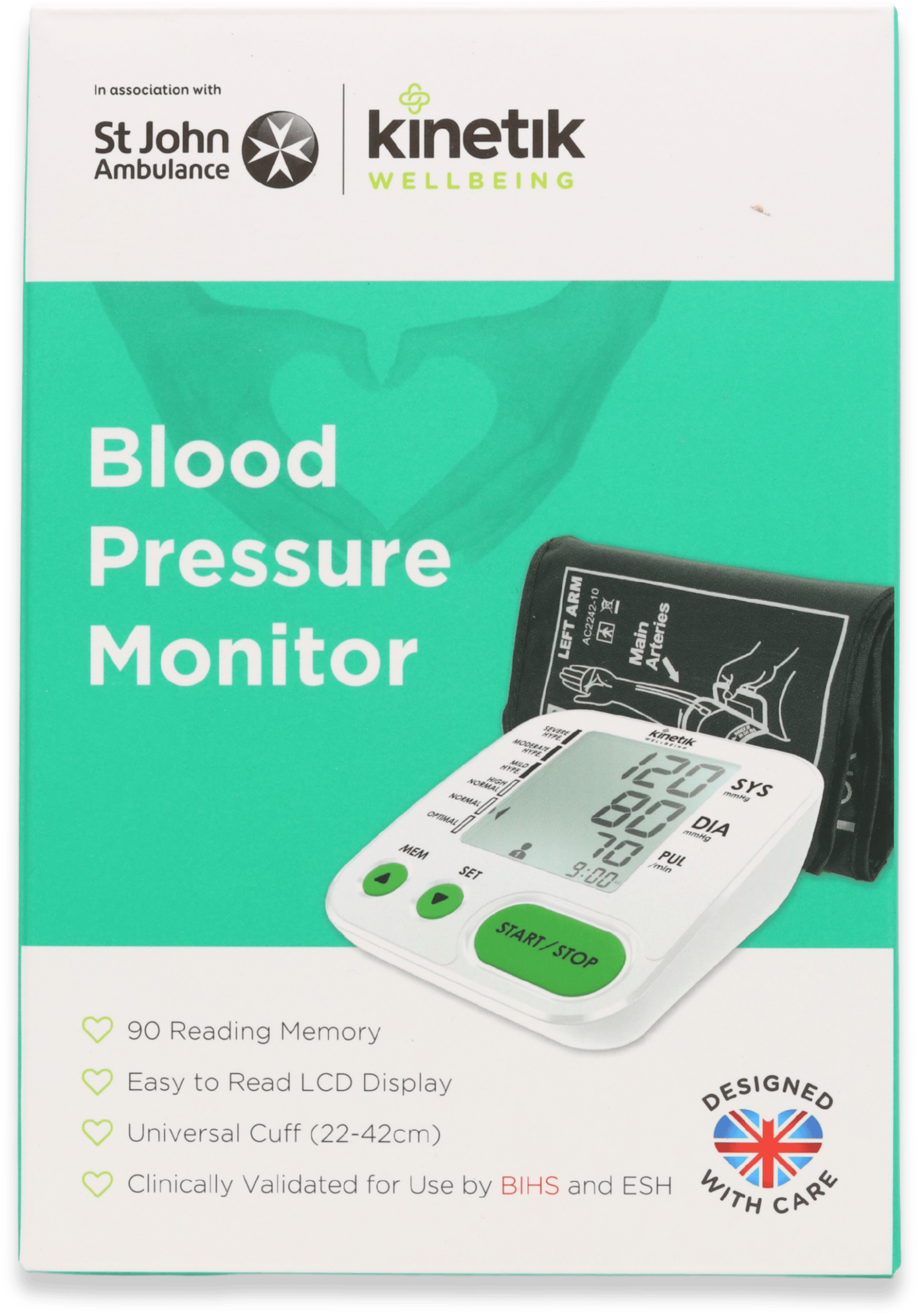 Kinetik Wellbeing Automatic Blood Pressure Monitor TMB-1970