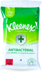 Kleenex Plastic Free Anti Bacterial Wipes 12 pack