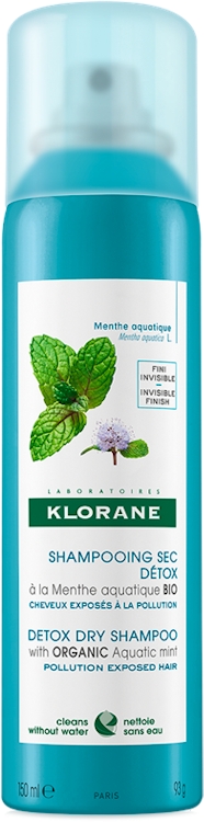 Photos - Hair Product Klorane Aquatic Mint Detox Dry Shampoo 150ml 