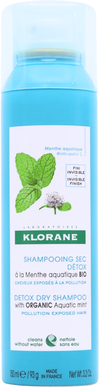 Klorane Aquatic Mint Detox Dry Shampoo 150ml