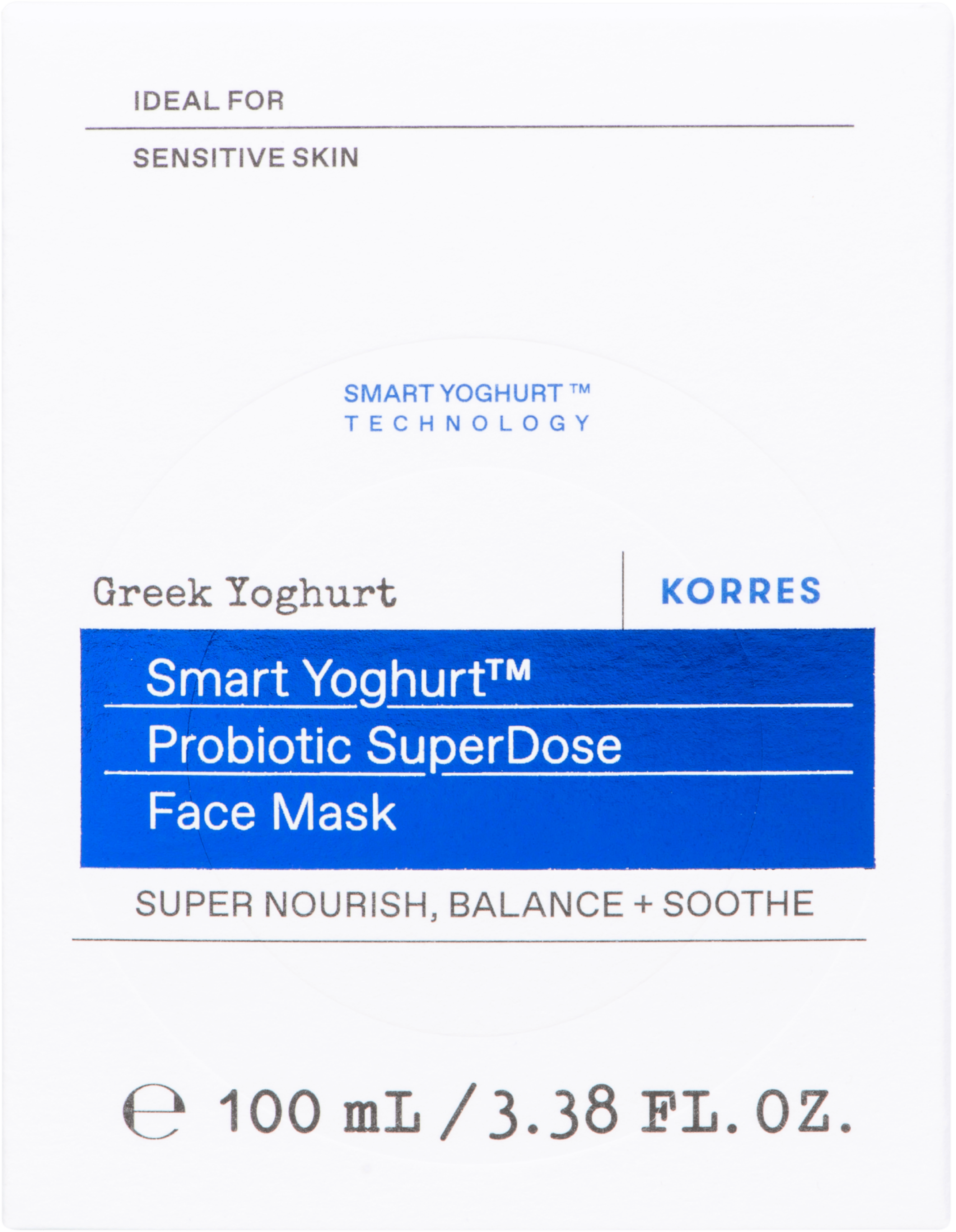 Korres Greek Yoghurt Smart Yoghurt Probiotic SuperDose Face Mask 100ml