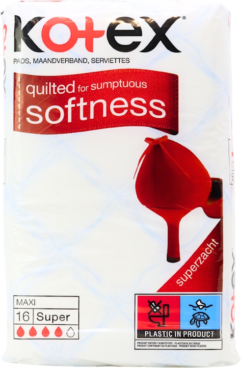 Kotex Maxi Super Sanitary Towels 16 Pack