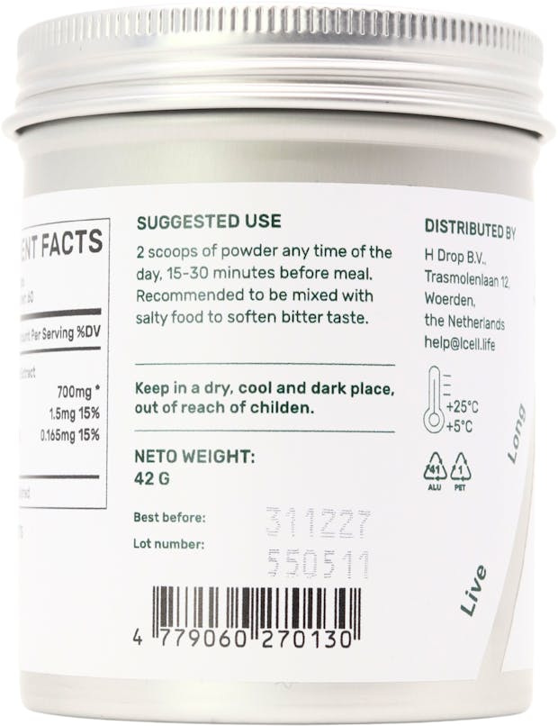 L-Cell Berberine Powder 42g - 3