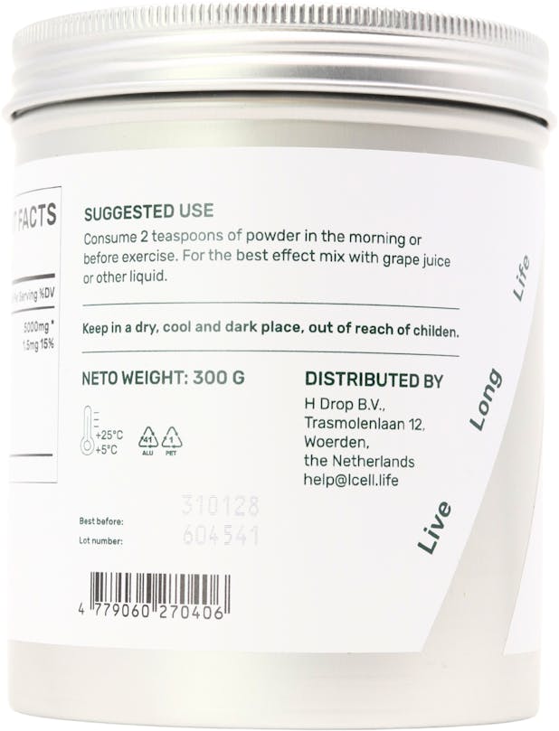 L-Cell Creatine Monohydrate Powder 300g - 3