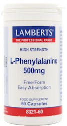 Lamberts L-Phenylalanine 500mg 60 Capsules