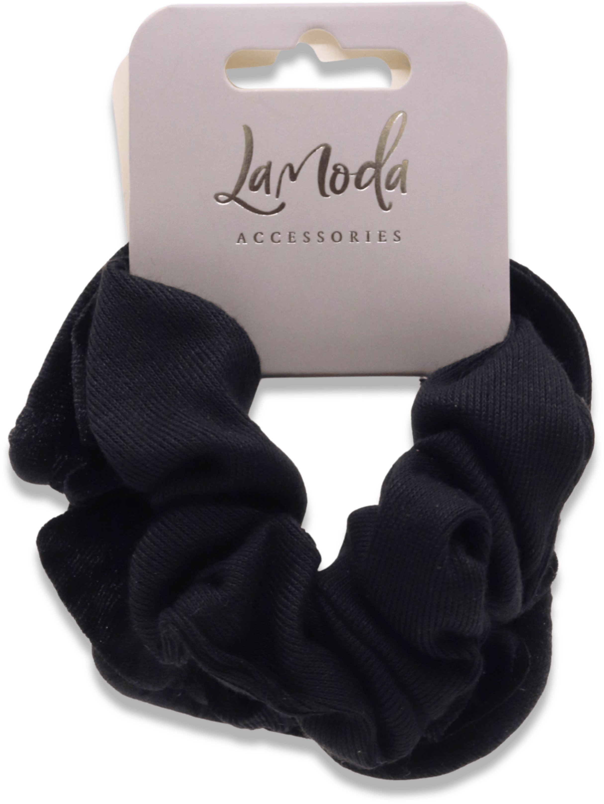 La Moda Black Scrunchies 2 Pack