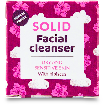 Lamazuna Solid Facial Cleanser-Dry/Sensitive Skin with Hibiscus 25g