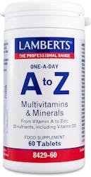 Lamberts A To Z Multivitamins and Minerals 60 Tablets
