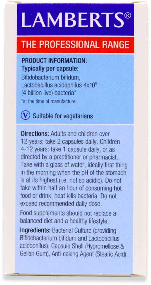Lamberts Acidophilus Extra 4 60 Capsules - 2