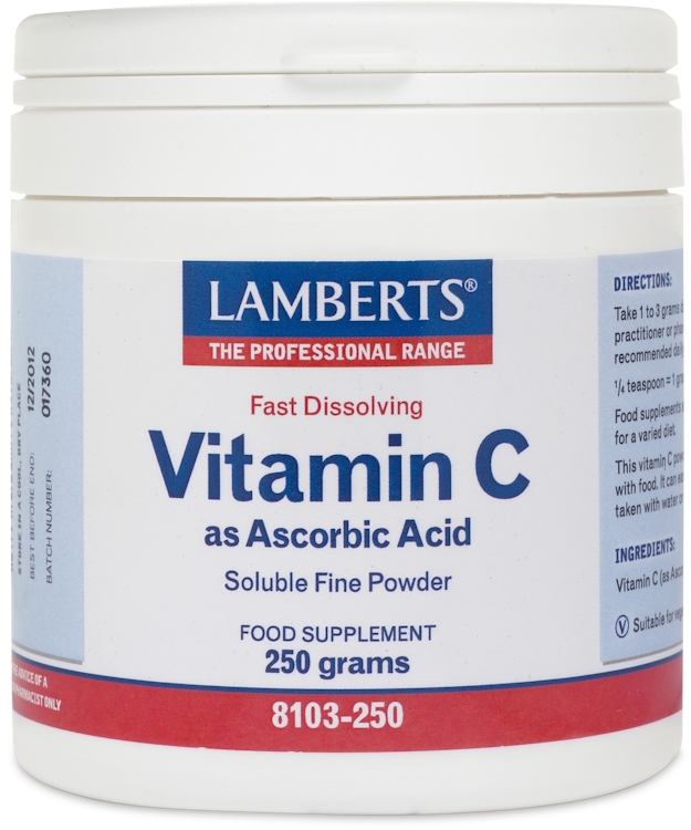 Lamberts Vitamin C as Ascorbic Acid 250g powder