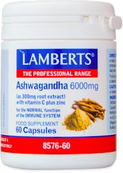 Lamberts Ashwagandha with Vitamin C Plus Zinc Complex 60 Capsules