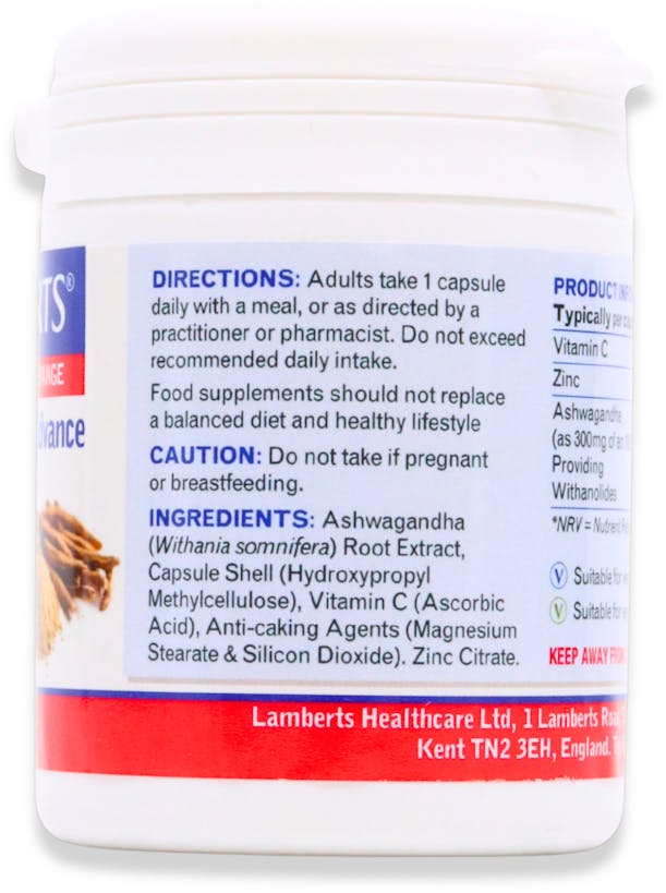 Lamberts Ashwagandha Advance 60 Capsules - 2
