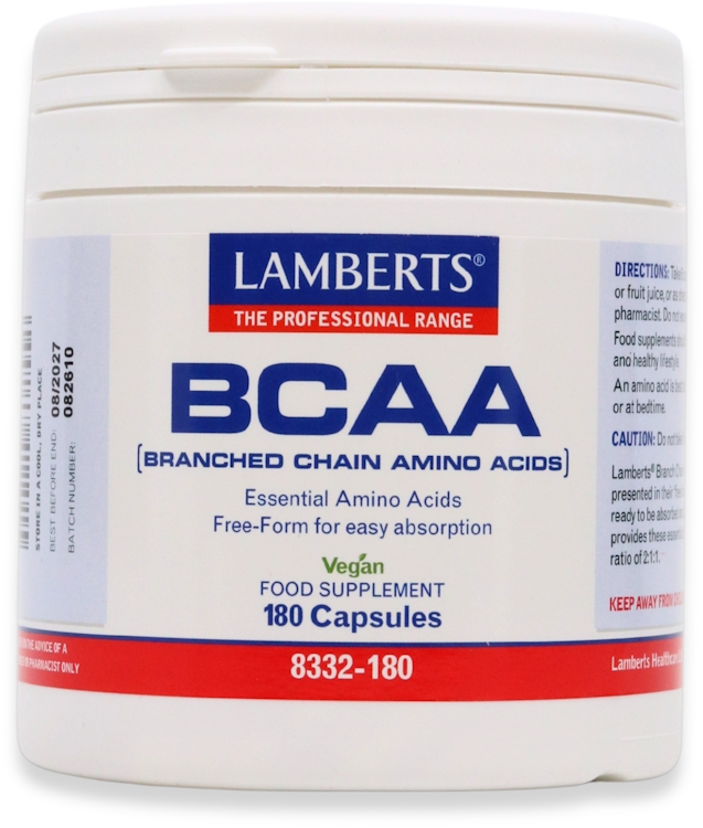 Lamberts BCAA (Branch Chain Amino Acids) 180 Capsules