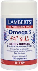 Lamberts Berry Bursts Omega 3 for Kids 100 Capsules
