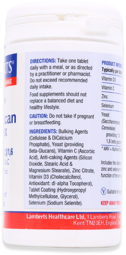 Lamberts BetaGlucan Complex 60 Tablets - 2