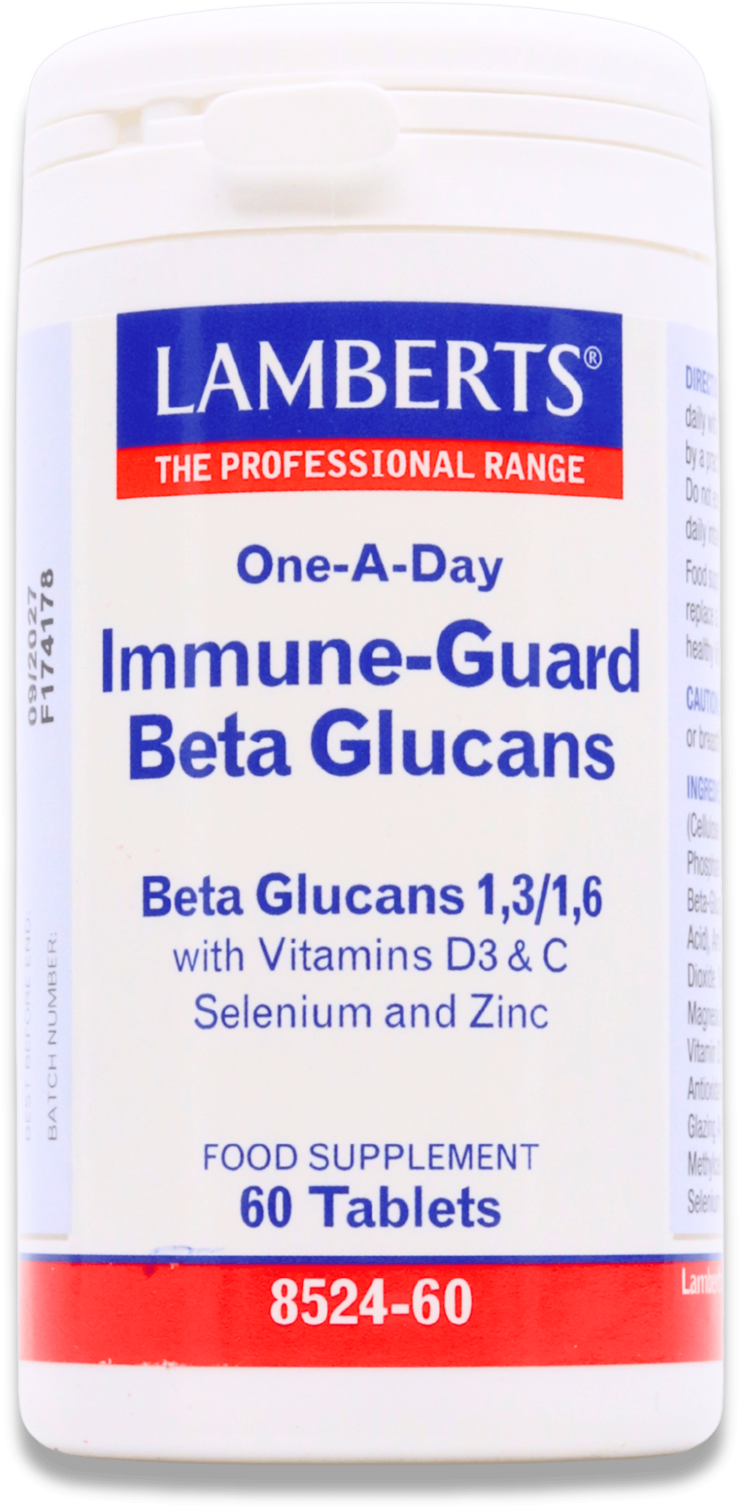 Lamberts One-A-Day Immune-Guard Beta Glucan 60 Tablets