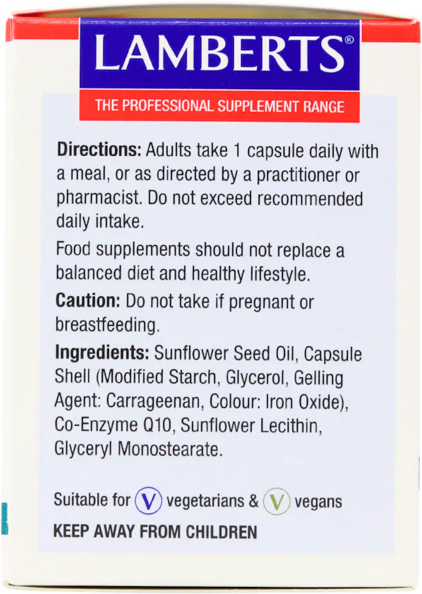 Lamberts Co-Enzyme Q10 200mg 60 Capsules - 3