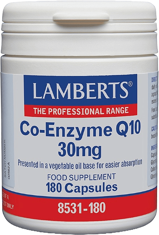 Lamberts Co Enzyme Q 10 30mg 180 Capsules