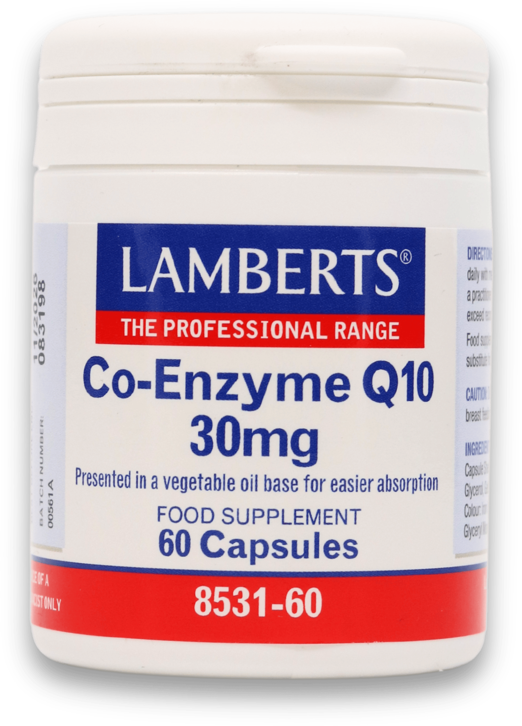 Lamberts Co-Enzyme Q10 30mg 60 Capsules