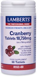Lamberts Cranberry Tablets 18.750mg 60 Tablets