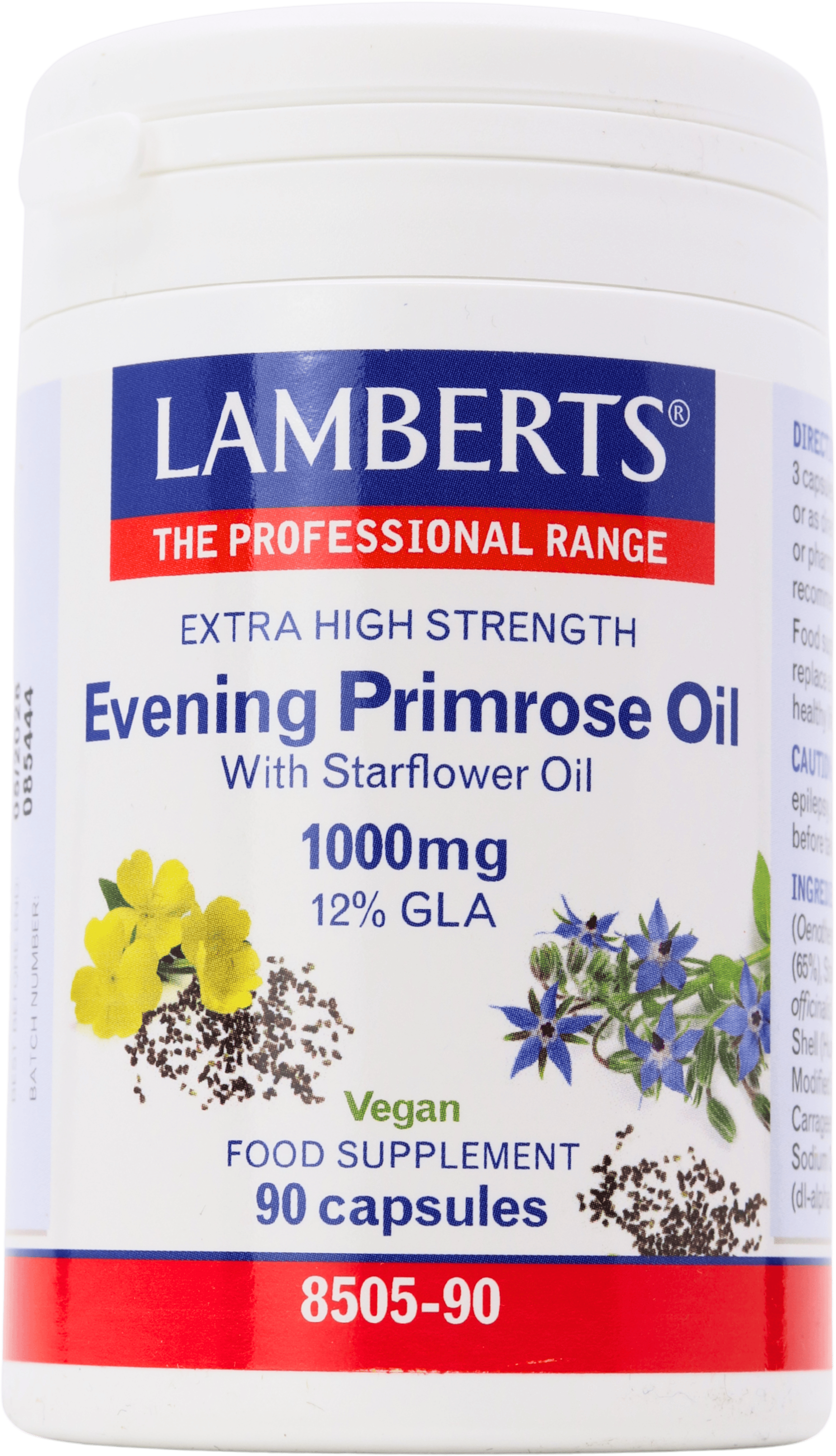 Lamberts Extra High Strength Evening Primrose Oil 90 Capsules