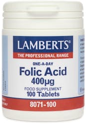 Lamberts Folic Acid 400mcg 100 Tablets