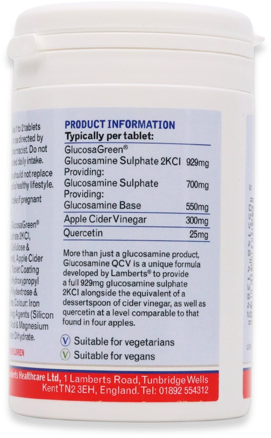 Lamberts Glucosamine QCV 120 Tablets - 3