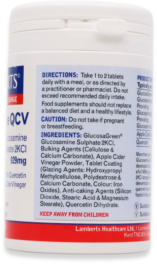 Lamberts Glucosamine QCV 120 Tablets - 2