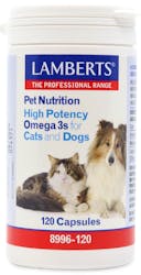 Lamberts High Potency Omega 3s for Cats and Dogs  120 Capsules