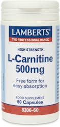 Lamberts L-Carnitine 500mg 60 Tablets