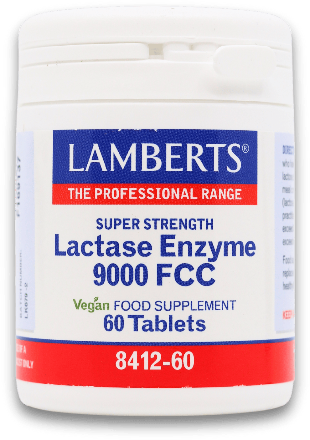Lamberts Lactase Enzyme 9000 FCC 60 Tablets