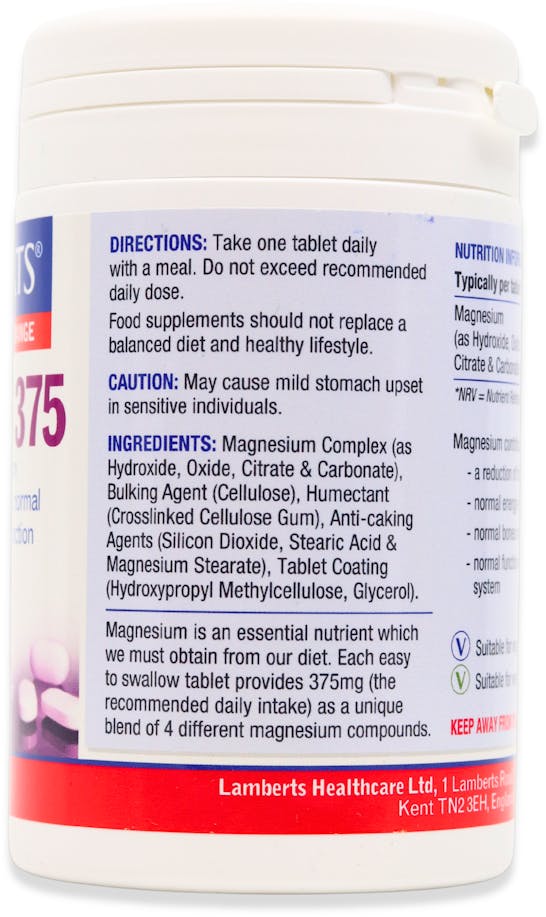 Lamberts Magnesium 375 180 Tablets - 2