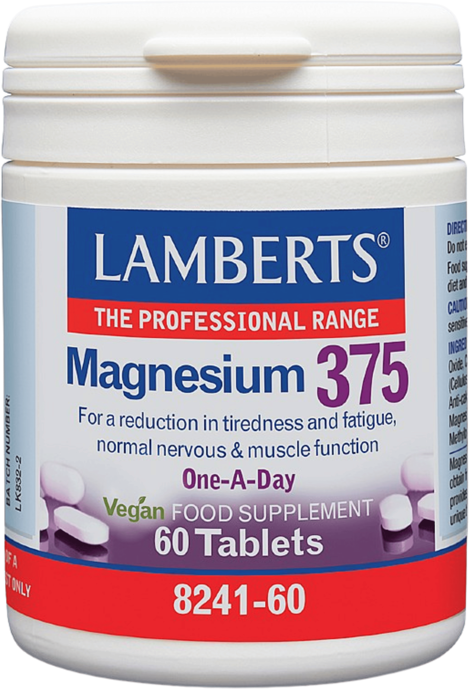 Lamberts Magnesium 375 60 Tablets