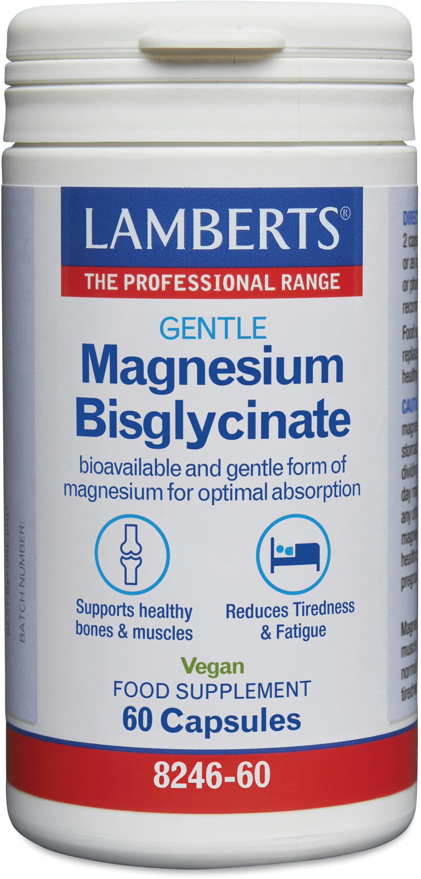 Lamberts Magnesium Bisglycinate 60 Capsules
