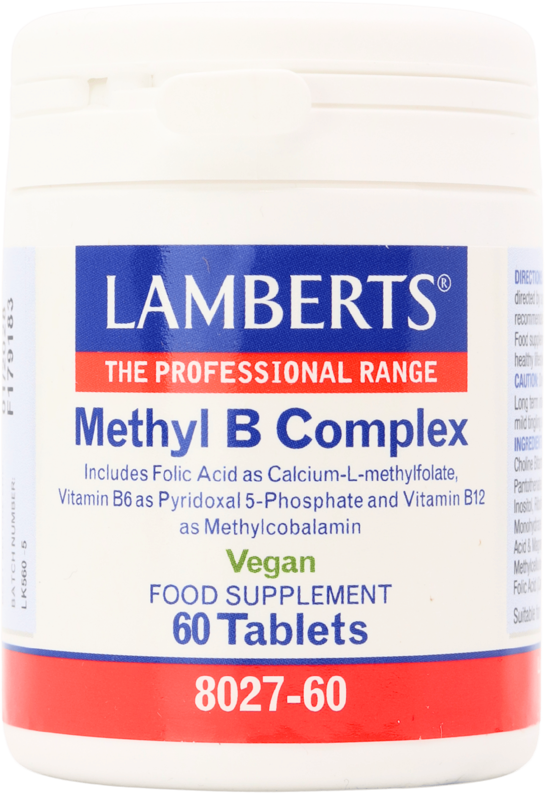 Lamberts Methyl B Complex 60 Tablets