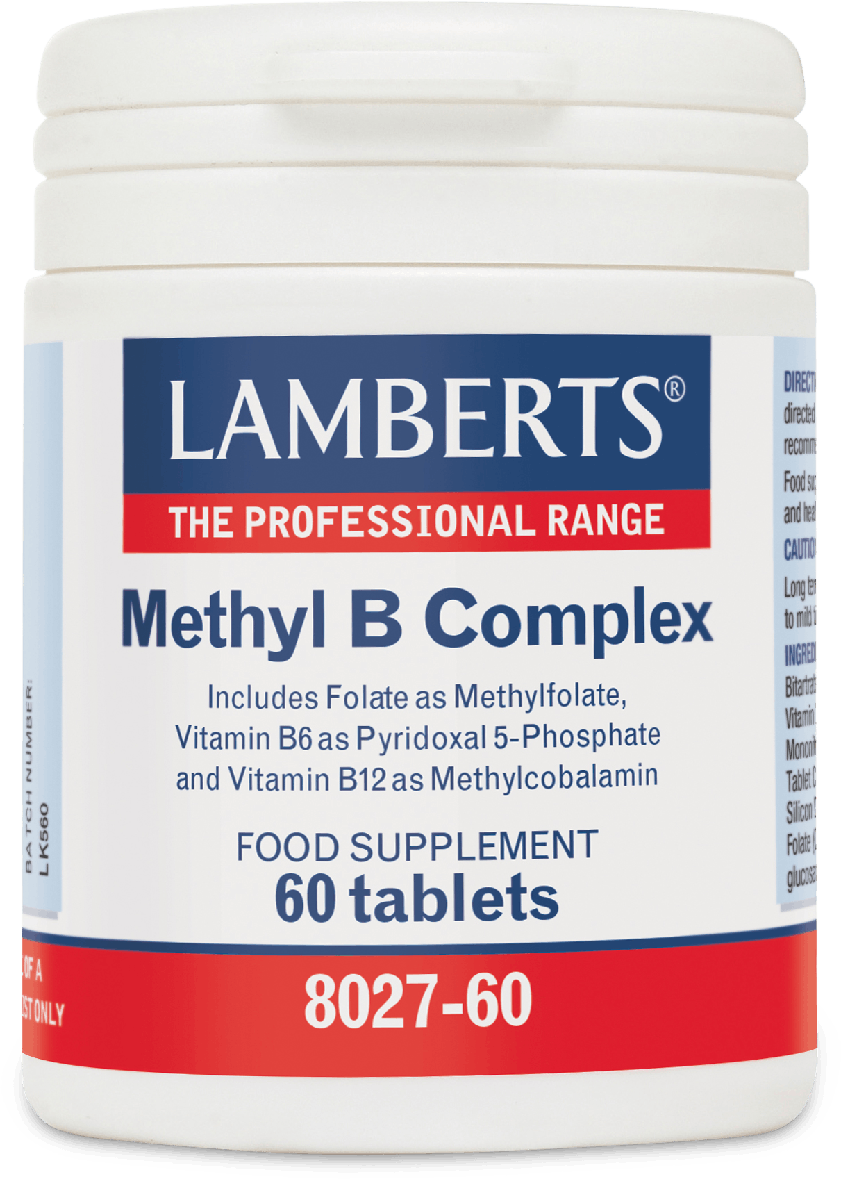 Lamberts Methyl B Complex 60 Tablets | Medino