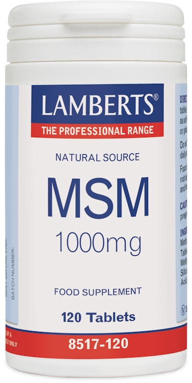Lamberts MSM 1000mg 120 Tablets