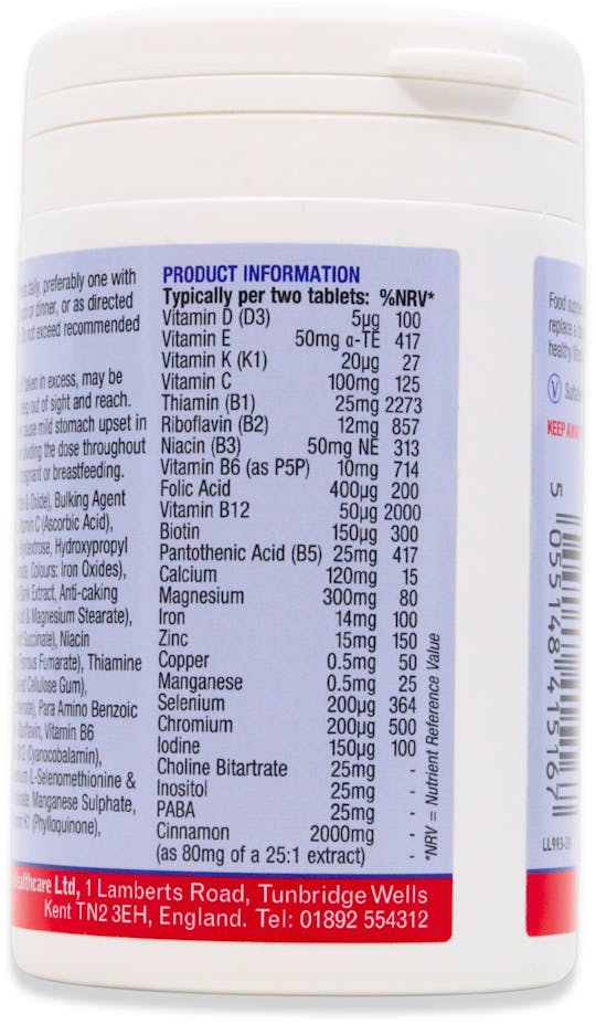 Lamberts Multi-Guard Sugar Control 120 Tablets - 3