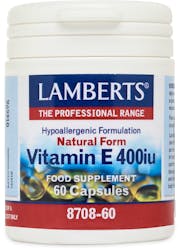 Lamberts Natural Vitamin E 400 I.U. 60 Capsules