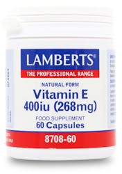 Lamberts Natural Vitamin E 400IU 60 Capsules