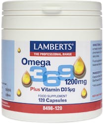 Lamberts Omega 3, 6 and 9 Plus Vitamin D3 5g 120 Caps