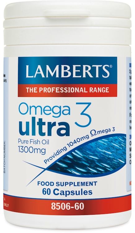 Photos - Vitamins & Minerals Lamberts Omega 3 Ultra Pure Fish Oil 1300mg 60 Capsules